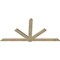 Ekena Millwork Kennewick Rough Sawn Timber Gable Bracket, Douglas Fir, 108"W x 54"H x 2"D x 6"F, 12/12 Pitch GBW108X54X0206KEN00RDF - alternate 4